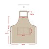 Edhomenn Women Men Fashion Apron Adjustable Solid Color Apron with