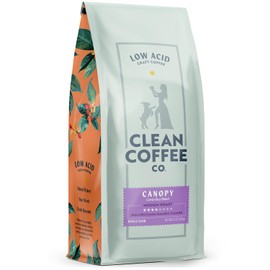 Clean Coffee Co. - Low Acid Medium Roast, Tested for Molds and Toxins, Costa Rica Blend, Notes of Milk Chocolate, Roasted Nuts, Toasted Malt (Whole Bean, 12 oz Bag)