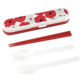 [2023] Wpc. W063-085-204 Miscellaneous Goods Cutlery Set, Women's, Lunch, Commuting to Work, School, Scandinavia, Retro, Floral Pattern, Matching Lunch Box, Students, Workers, Stylish, Cute, Women