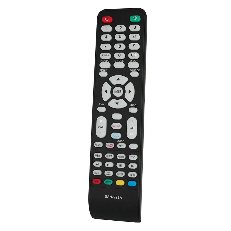 Replacement Remote Control Compatible for Sanyo TV DP55D44 DP58D34 DP65E34