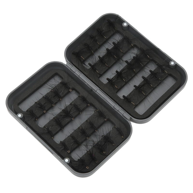 40PCS Fly Fishing Flies Kit Realistic Black Ant Hand Knitting