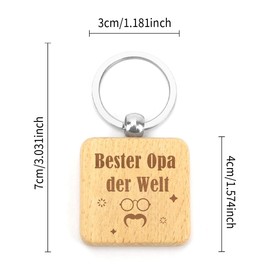 Wooden Keyring, Gift Grandpa, Best Grandpa Gift, Birthday Gift Grandpa, Father's Day Gift, Father's Day Gifts for Grandpa, Key Ring Grandpa, Gifts Under 15 Euros, Christmas Gifts,