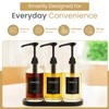2-Pack Black Plastic Bottle Syrup Pumps – Fits 750ml /