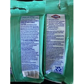 Clorox 10x Clorox  Disinfecting Wet Wipes Travel Size 9 Pieces Each New
