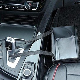 N C Oxford Foldable Car Garbage Can Hanging Trash Can Bin Waterproof Multifuntional Car Organizer Wastebasket Vehicle Accessory for Travel and Camping Small