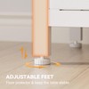 HLDIRECT Nightstand with Charging Station, USB Ports and AC Outlets,