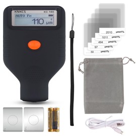 KNKCS Paint Thickness Gauge - Paint Depth Gauge Automotive for Iron, Aluminum, Zinc Fe Putty, with 0~3000μm Range, Support Bluetooth and Mobile APP