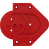 Bull's Profix Bristle Board Wall Mount Red, red