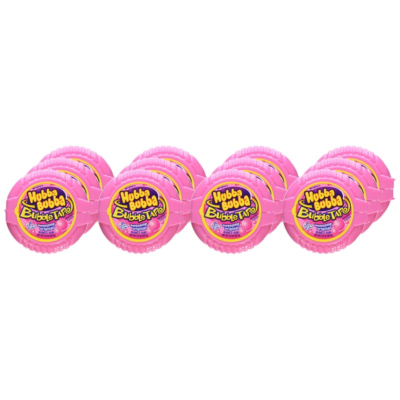 Hubba Bubba Bubble Gum Tape, Awesome Original, 2-Ounce Tapes (Pack