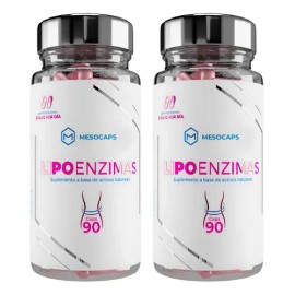 Kit 2 Frasco Quemador Suplemento Reductivo Lipoenzimas 90cáp