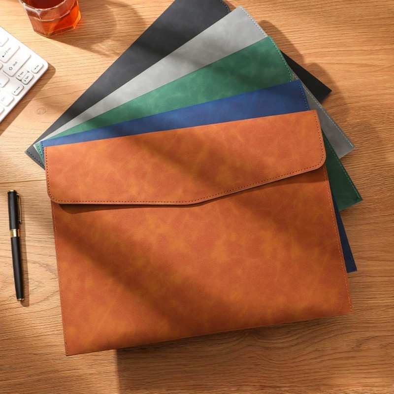 Jinchuan File Folder, Waterproof PU Leather, Document File Case, A4