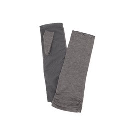 Afternoon Tea Living JK56 UV Protection Gloves, Arm Cover, Scalloped Embroidery, UV Short Gloves, gray