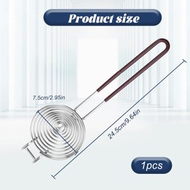 1Pcs Egg Separator Tool, 304 Stainless Steel Egg Separator Egg Yolk White Divider, Egg Yolk Separator for Quick Separation of Egg Whites, Baking Gadgets Suitable for Home Kitchens, Dessert Shops