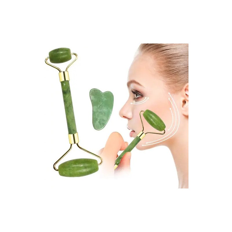 Pack Facial Universo en Linea con Rodillo de Jade, Guasha