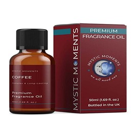 Mystic Moments | Coffee Fragrance Oil - 50ml - Perfect for Soaps, Candles, Bath Bombs, Oil Burners, Diffusers and Skin & Hair Care Items