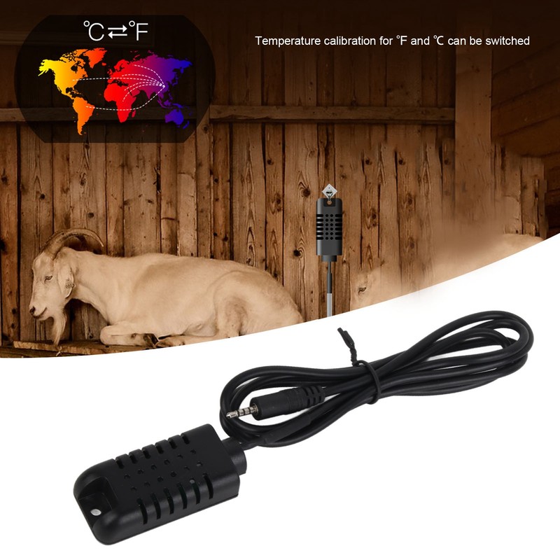 Smart Temperature Humidity Controller Probe 0‑99%RH 3.3‑5.5VDC ±0.5℃ ±3%RH Universal