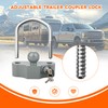 DEEAGLE Trailer Coupler Lock, Heavy Duty Trailer Hitch Lock Fits