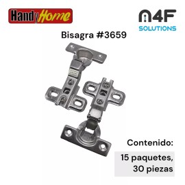 Handyhome Bisagra Handy Home 8.5 Cm X 5.2 Cm 15 Paquetes 30 Piezas