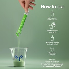 Immunocal Booster® Original – Suplemento Alimenticio, Más de 50 Frutas y Verduras, Selenio + Sulforafano (Activador de Nrf2) | Sin Gluten, Sin Azúcar 