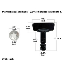 KAP Replacement for Zinc Alloy Bolts 2015-2024 Traverse Yukon Denali Tahoe Hitch Cover 2-PC Pack 11612235 11612237