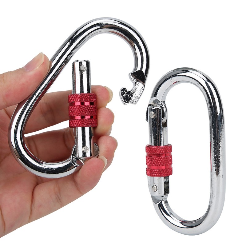 2 Pcs Aerial Yoga Mountaineering Buckle O Type Lock Runway