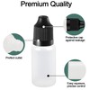 Yalbdopo 50Pcs, 10Ml Empty Plastic Dropper Bottles Portable White Squeezable