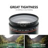 82mm to 72mm Step Up Ring Filter Adapter Black Metal