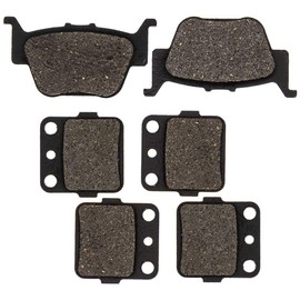 NICHE Brake Pad Kit for Honda Rancher 420 foreman Rubicon 500 06435-HP5-602 06435-HP7-A01 Front Rear Semi-Metallic