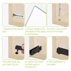 UFURMATE Glass Door Hinge, 8Pcs Black Frameless Glass Door Pivot