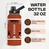 Xtmunole Football Water Bottle 32oz Football Stainless Steel Tumbler Football