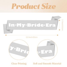 In My Bride Era Bride to Be Sash Bachelorette Party Favors Bridal Shower Decorations Wedding Party Decorations Bride to Be Gifts Wedding Gifts for Wife Bride Sash Bachelorette Sash Bride Accessories