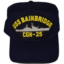 EC USS Bainbridge CGN-25 Ship HAT - Navy Blue - Veteran Owned Business