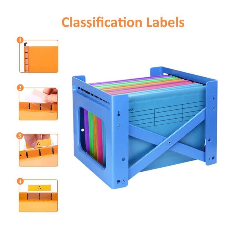 A4 Suspension File, 15 PCS Polypropylene Filing Cabinet Suspension Files