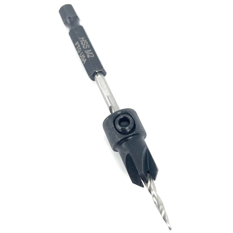 FTG USA Countersink Drill Bit for Wood with Tapered Drill