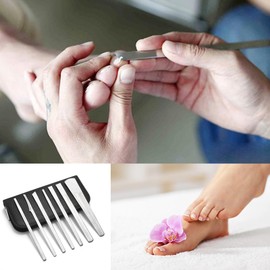 7 Pcs Decorative Foot Knives, Pedicure Knife Set for Ingrown Callus Shaver Feet Nail Corn Correction Pliers Scissors Remover with Storage Bag. (6.5inch)