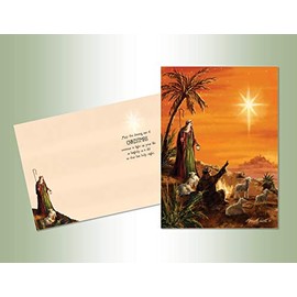 LPG PERFORMING ARTS BOXED CHRISTMAS CARD SET Shepherds Set of 18 cards with full color inside designs/18 envelopes (1 design per box) (52802)