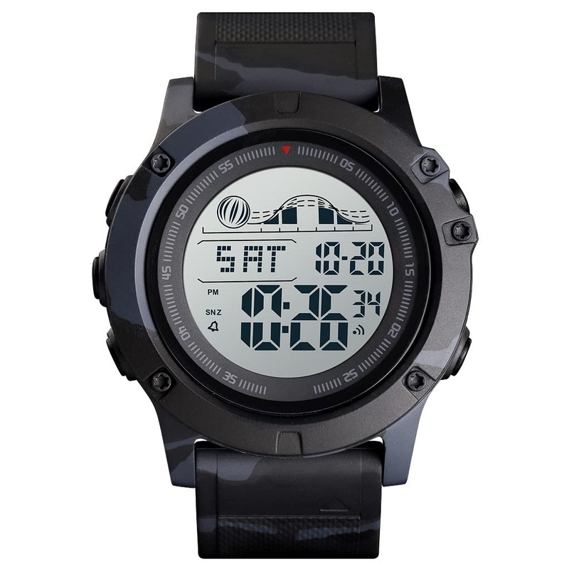 TONSHEN Men's Outdoor Sports Digital 50 m Waterproof Watches LED