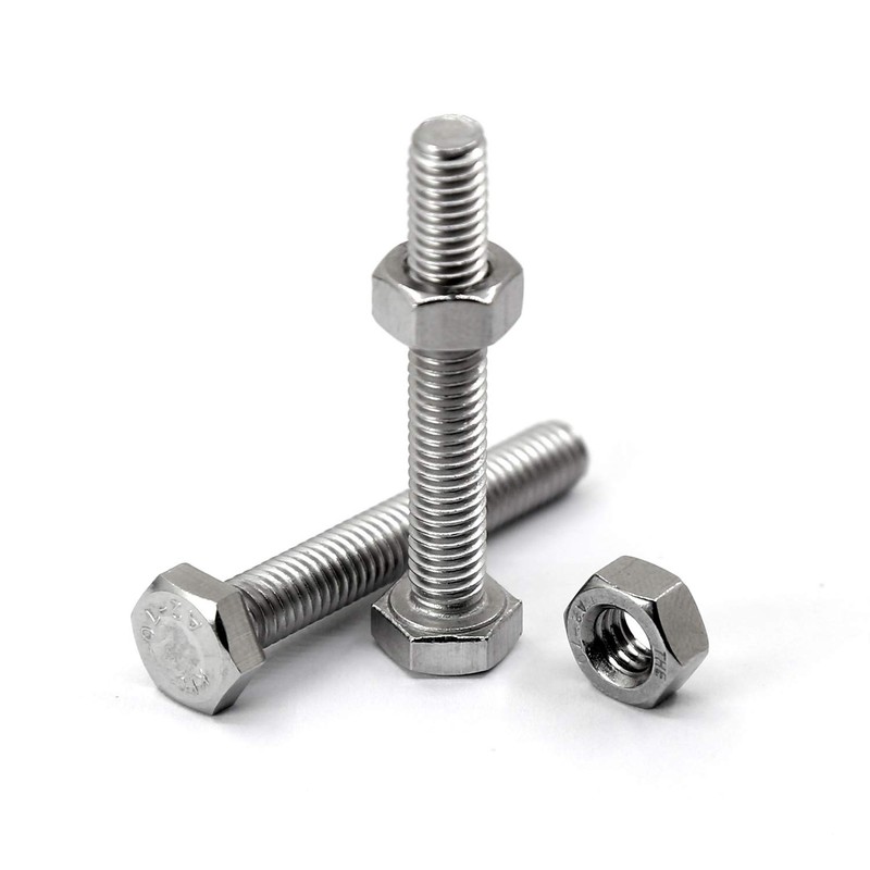 M6 x 40 mm, 20 pieces, 304 stainless steel, hexagon