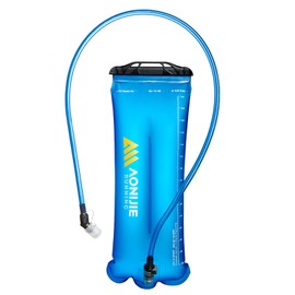 Azarxis Hydration Bladder, 1.5L, 2L, 3L Water Container, Hydration System Water Bag for Hiking Camping Hydration Backpack (Blue - 3L)