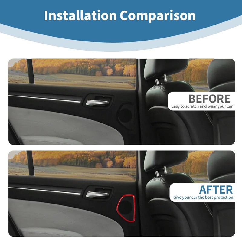 PDKLIN for Charger Rear Door Speaker Trim Cover Ring for