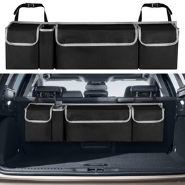 szyuchen Car Trunk Organizer Storage Bag for Toyota RAV4 Honda CRV/CR-V HRV/HR-V Pilot Passport Odyssey LX EX EX-L Navi Hybrid Sport Touring accessories, Waterproof Hanging Collapsible Backseat Bag