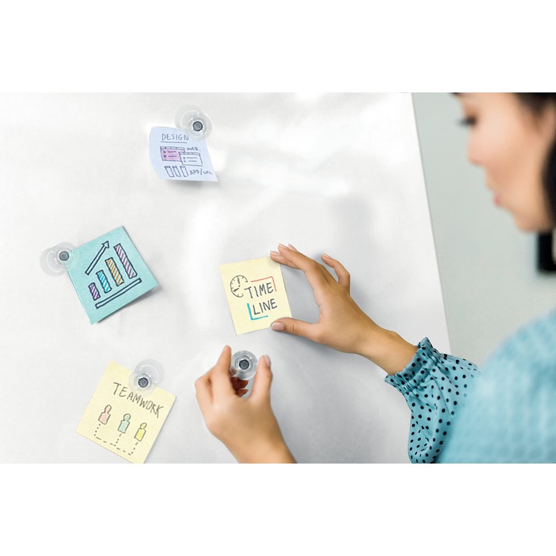 Nobo 1904116 Rare Earth Magnet - Clear (Pack of 4)