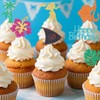 Wootkey Glitter Moa Inspired Cupcake Toppers 24Pcs Glitter Palm Leaf