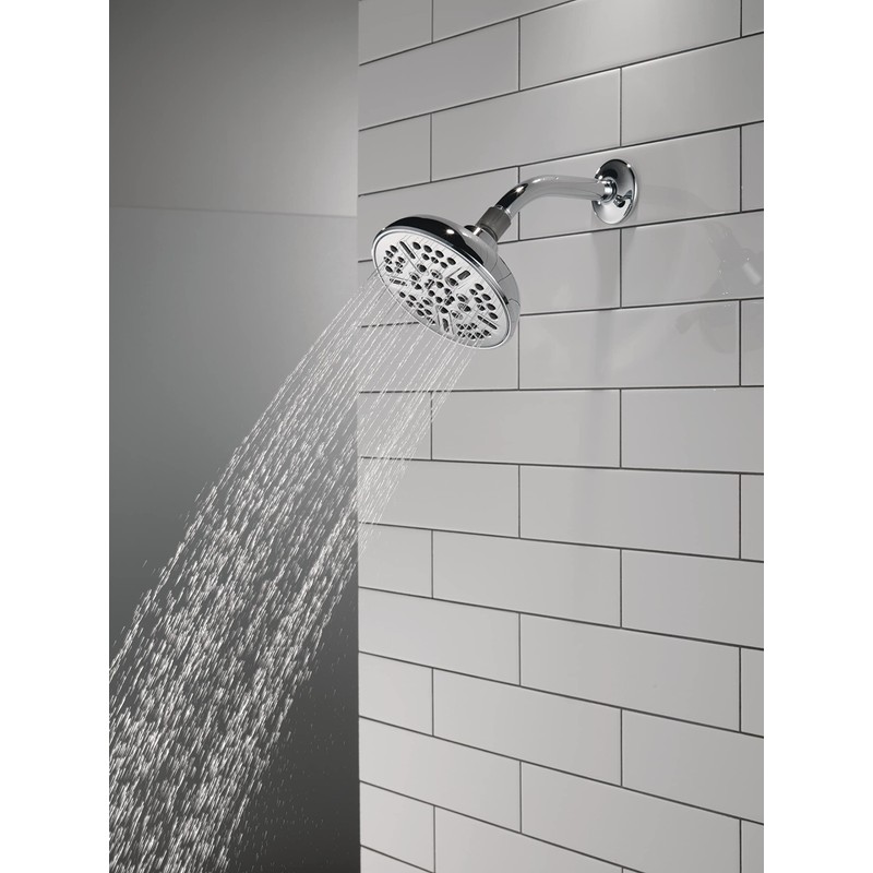 Delta Faucet 8-Spray Touch-Clean Chrome Shower Head, Delta Shower Heads,