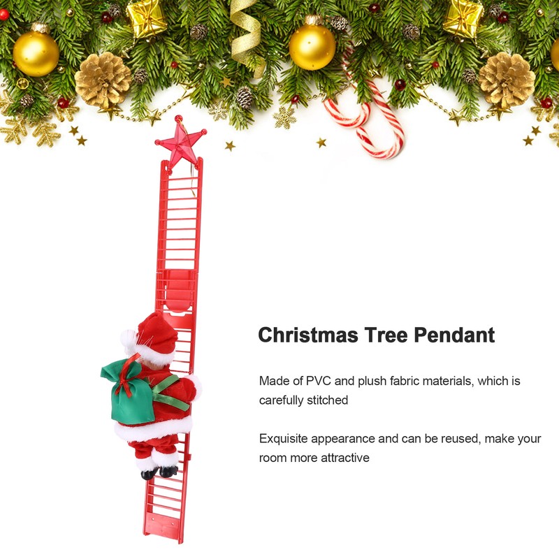 Electric Climbing Ladder Decoration Christmas Tree Hanging Pendant Festival Ornament