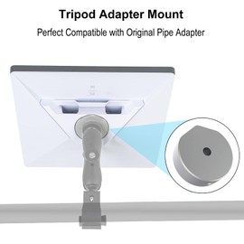 Starlink Mini Pole Clamp Mount,Starlink Mini Mount for RV/Yacht/Camper/Guardrails,Pole Clamp Mount with Pipe Range 0.83-1.97"(2.2-5CM) for Roof Racks, RVs, Boats, and Campers