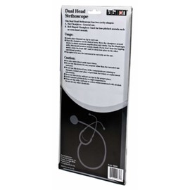 Labtron 400H Dual Head Stethoscope, Blister Pack, Black