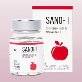 Apple Cider Vinegar Sanofit My Asabi Line Fit 60 Tablets 1 Bottle (2 Months' Supply) Apple Cider Vinegar Constitution Improvement Line Management / 사과초모식초 사노핏 마이 애사비 라인핏 60정 1통 (2개월분) 애플사이다비니거 체질개선 라인관리