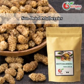 NY Spice Shop Dried White Mulberries, Dried Fruit - 3lb