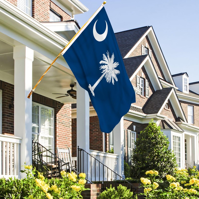 AhfuLife South Carolina Flag 3x5 Ft, South Carolina State Flags